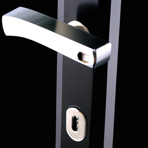 תמונה מלוטשת של מנעול הדלת החכמה, המציגה את העיצוב המודרני והמסוגנן שלו.